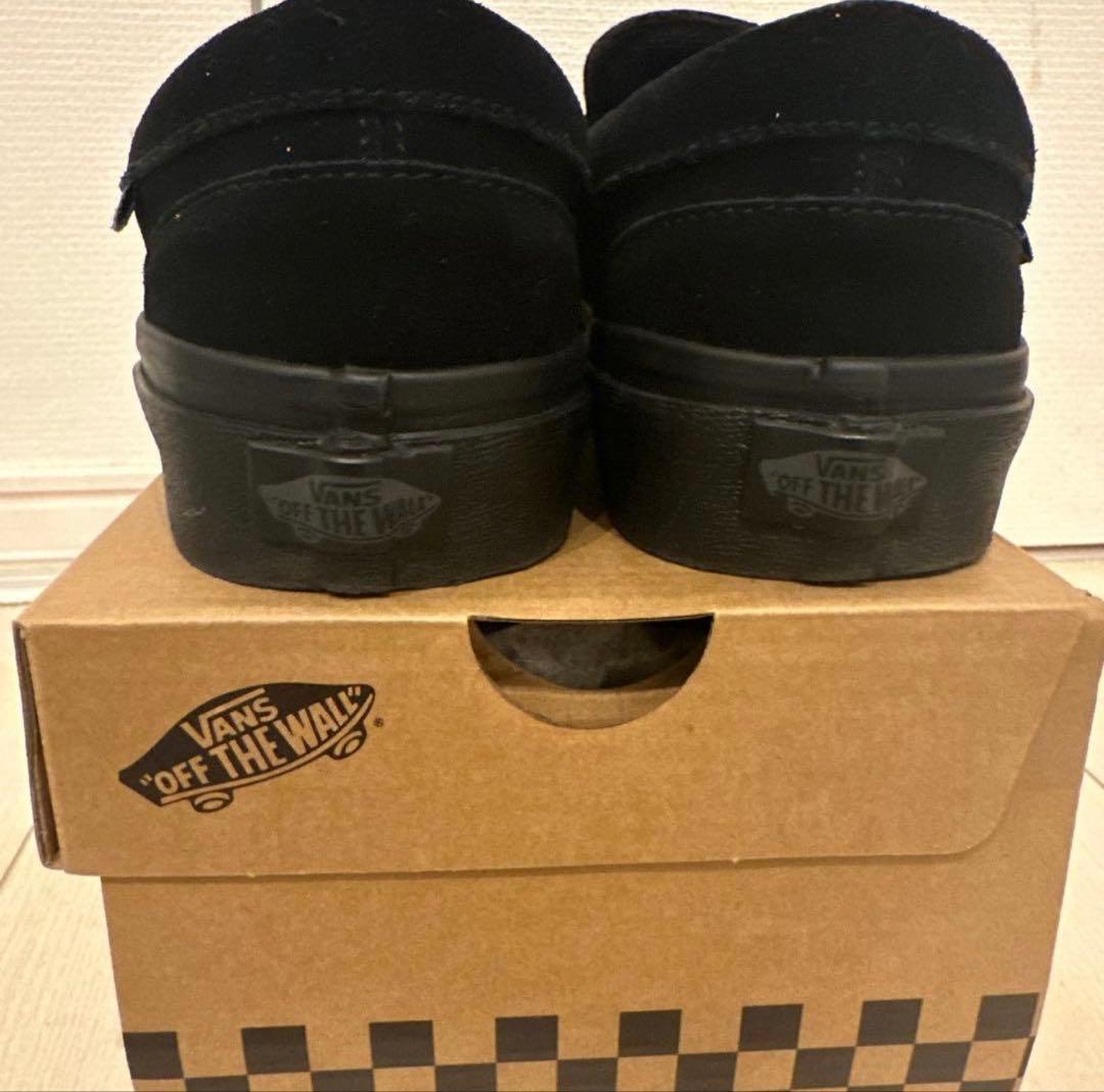 【VANS】バンズ ローファー V196CF CN スエード ブラック 24.5