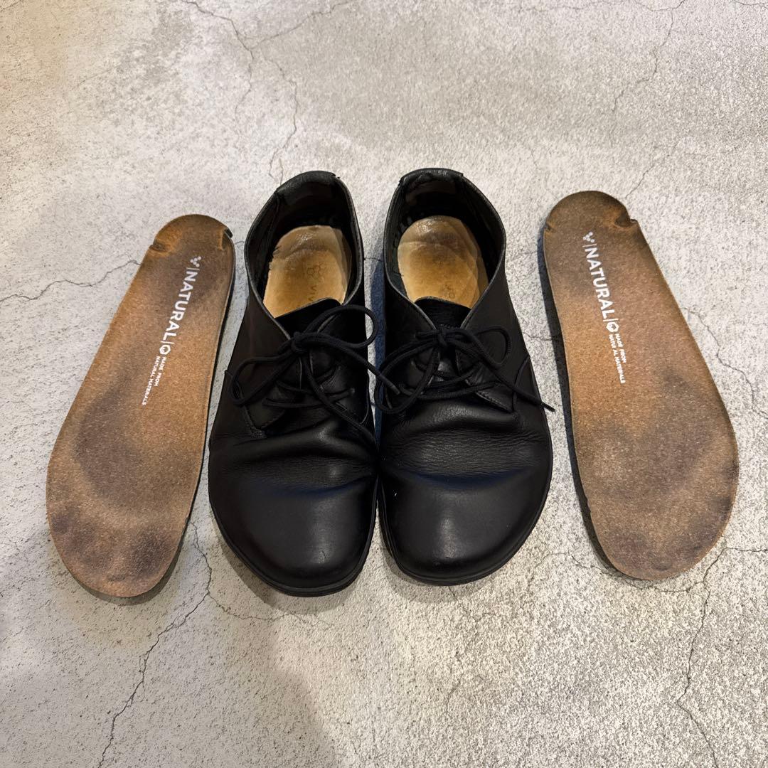 Vivobarefoot RAブラック レースアップシューズ size42