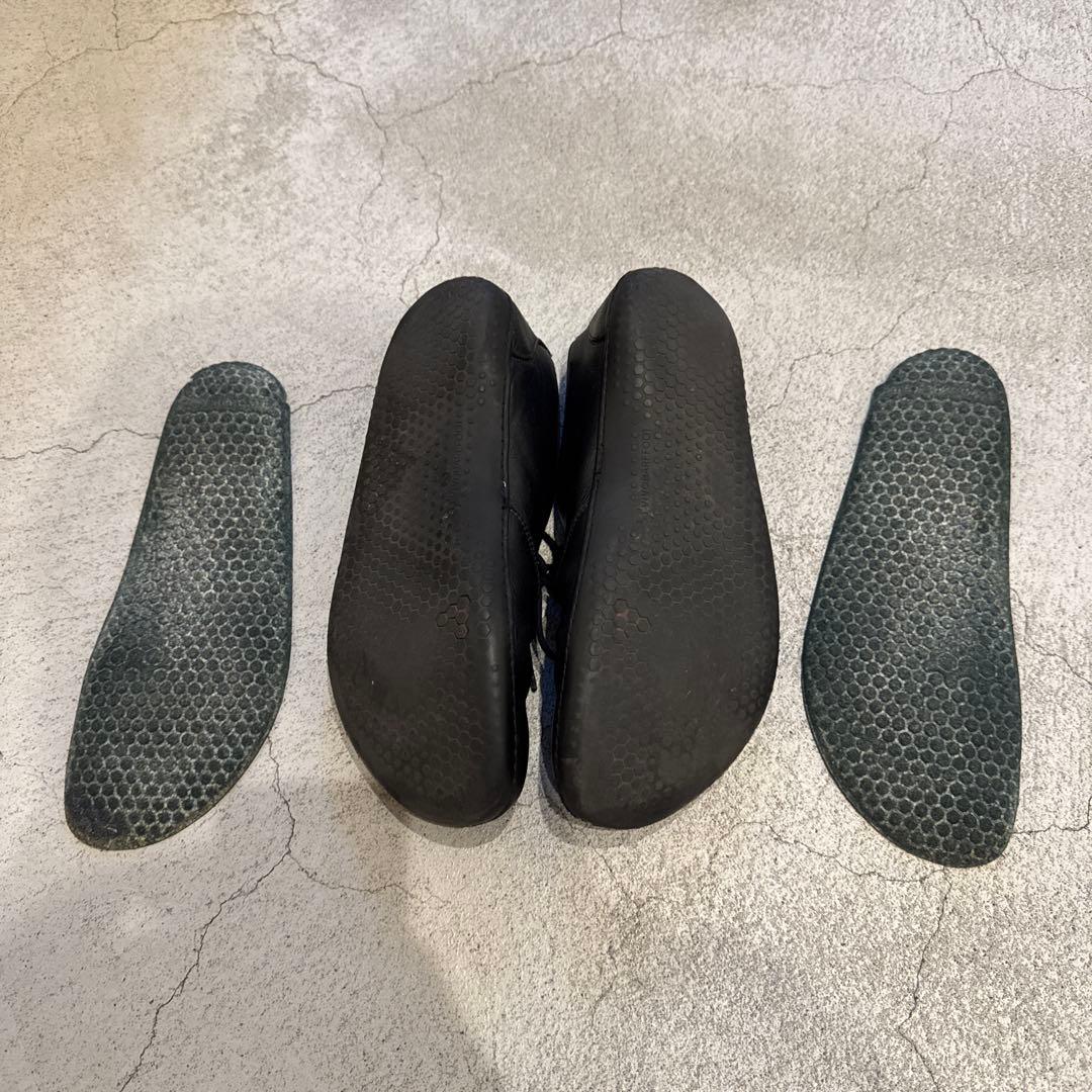 Vivobarefoot RAブラック レースアップシューズ size42