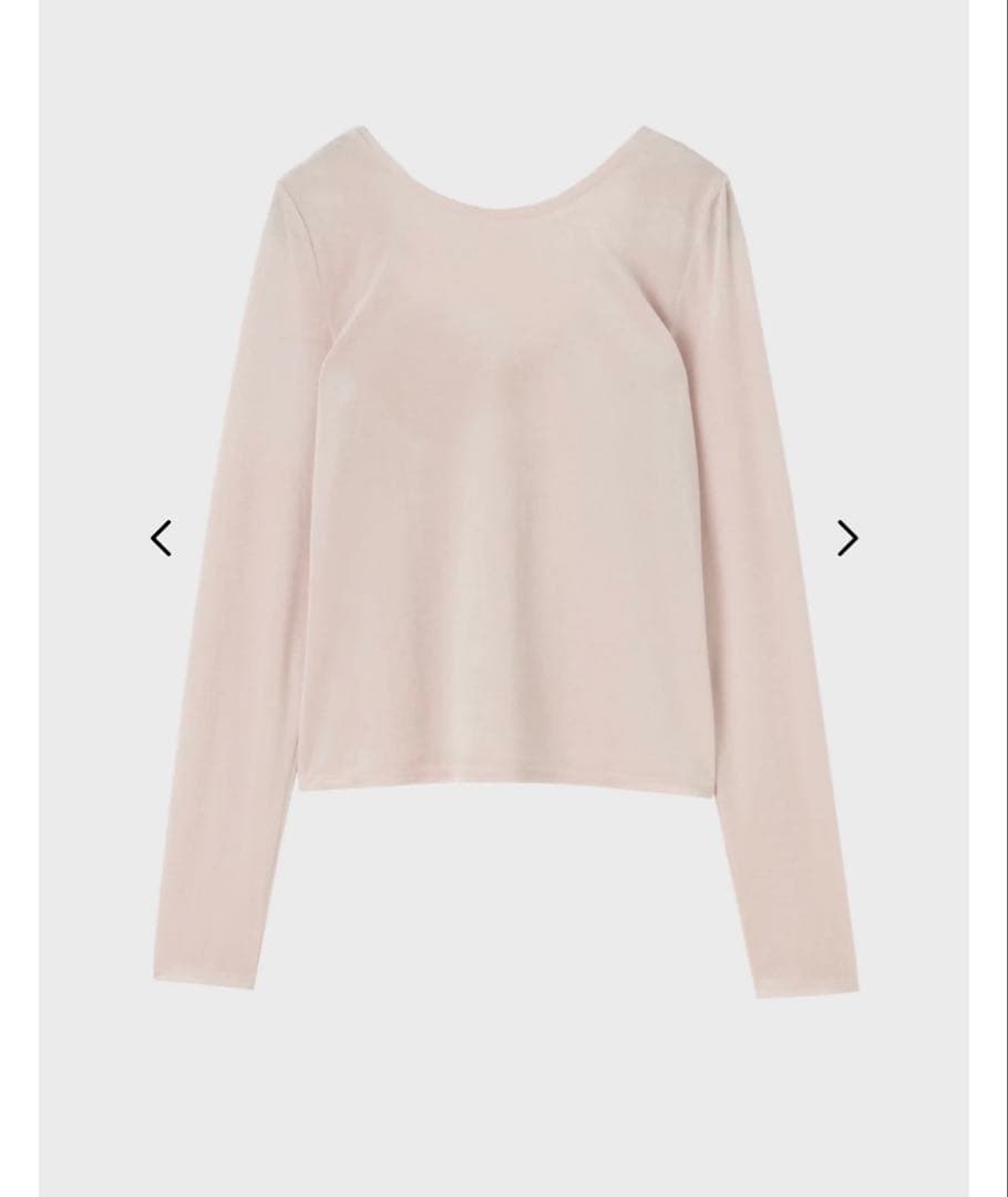 THETOE Aphrodite Velour Tops ピンク