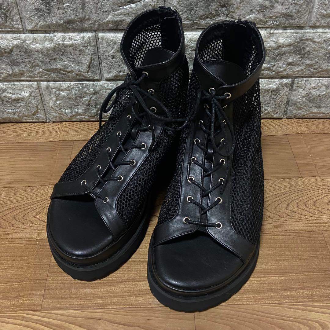 新品未使用　Ellno Loset エルノロゼット　メッシュブーツサンダル