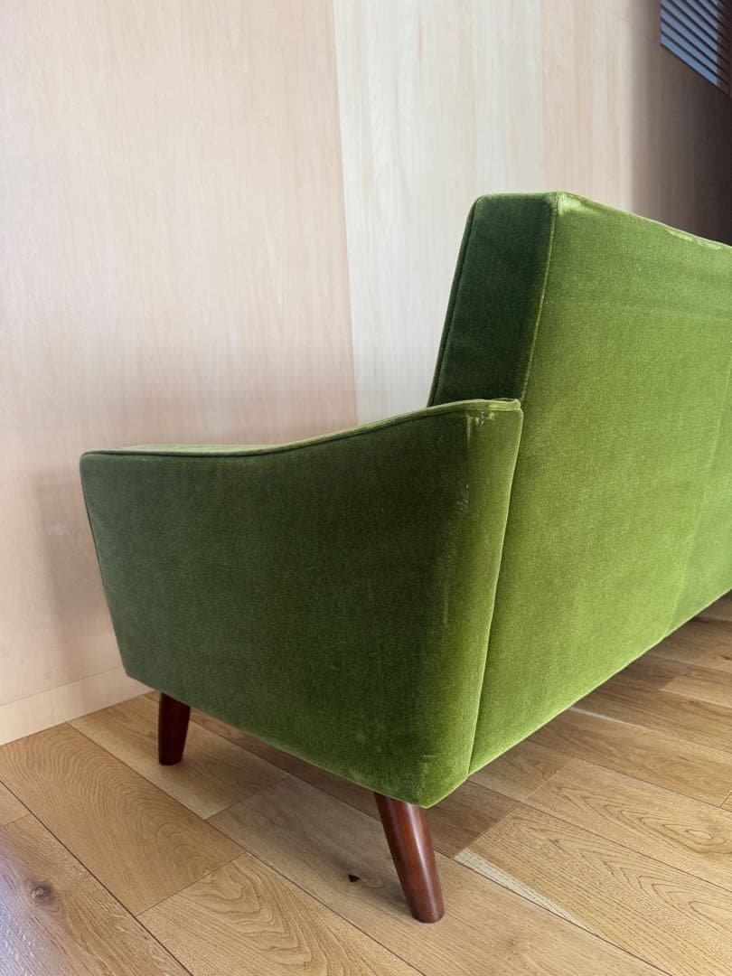 【本日限定値下げ】カリモク 60 ロビーチェア3シータ モケットグリーン