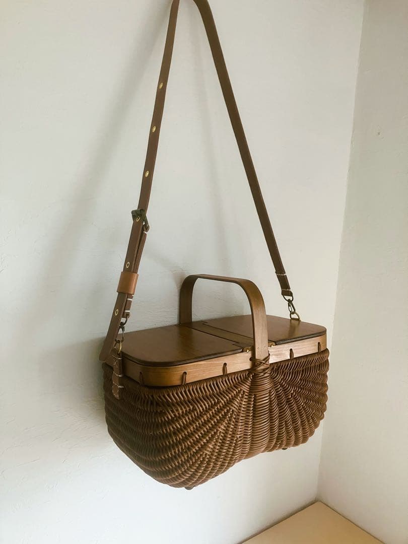 Lさま専用　新品ワンハンドルMサイズ　ダークブラウン　足付き　ショルダーカスタム