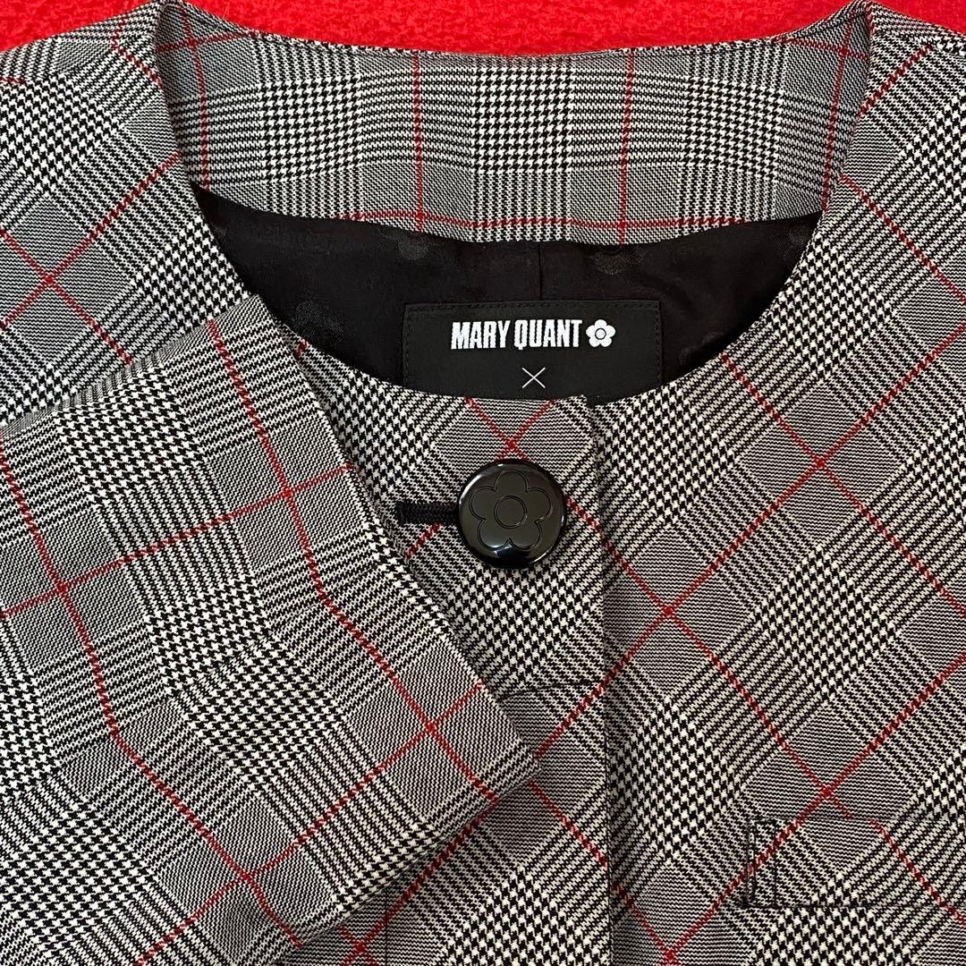 【新品タグ付き】マリークワント 事務服 11号 長袖ジャケット ブラックチェック