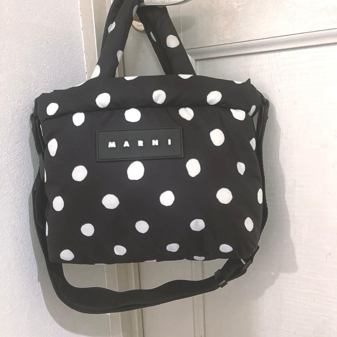 MARNI マルニ　ドット　パフバック　2way ロゴパッチ