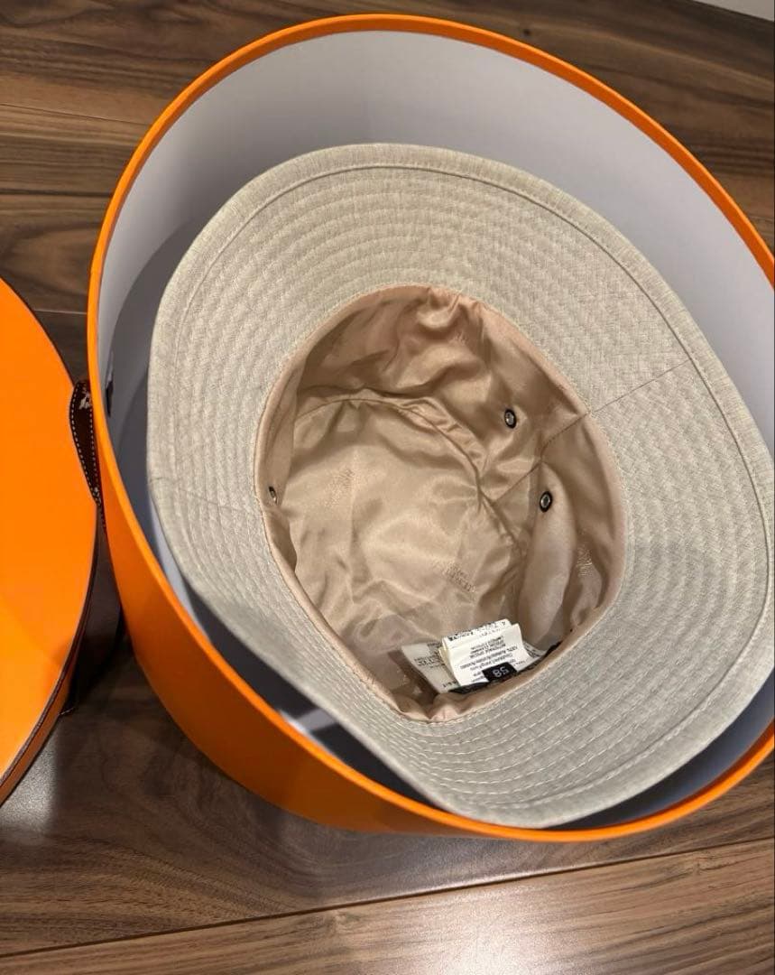 【新品未使用】HERMES エルメス　バケットハット　帽子　バケハ　58