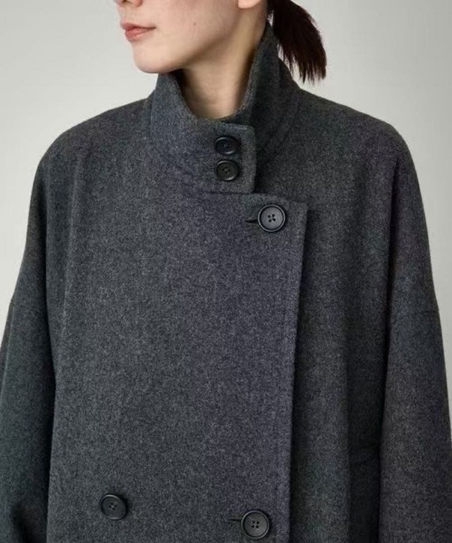 日曜値下げ！Curensologyカレンソロジーメルトンスタンドカラーコート