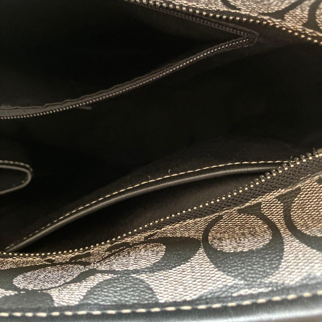 COACH トートバッグ ブラック グレー