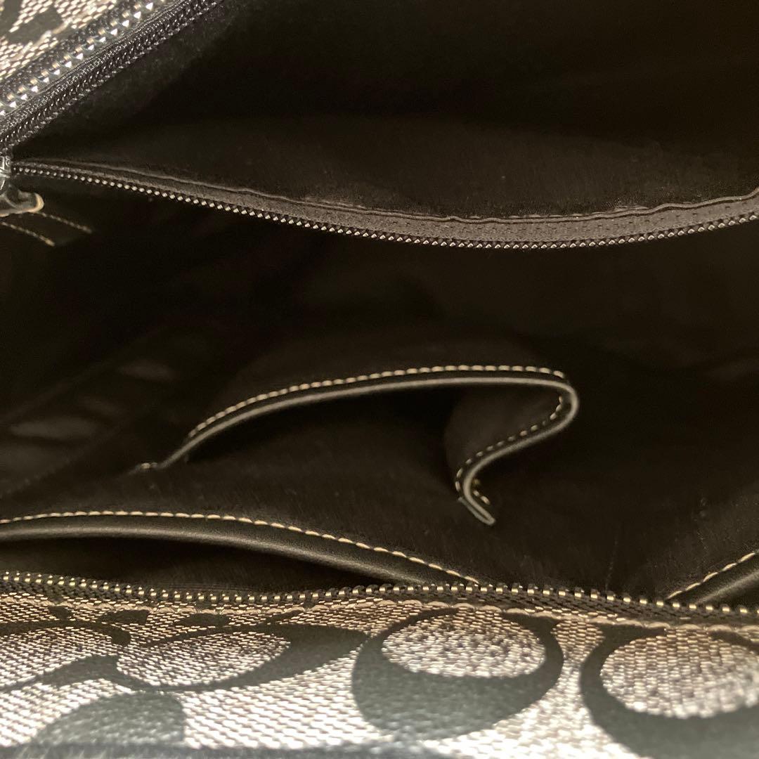 COACH トートバッグ ブラック グレー