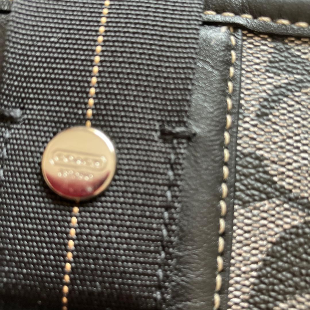 COACH トートバッグ ブラック グレー