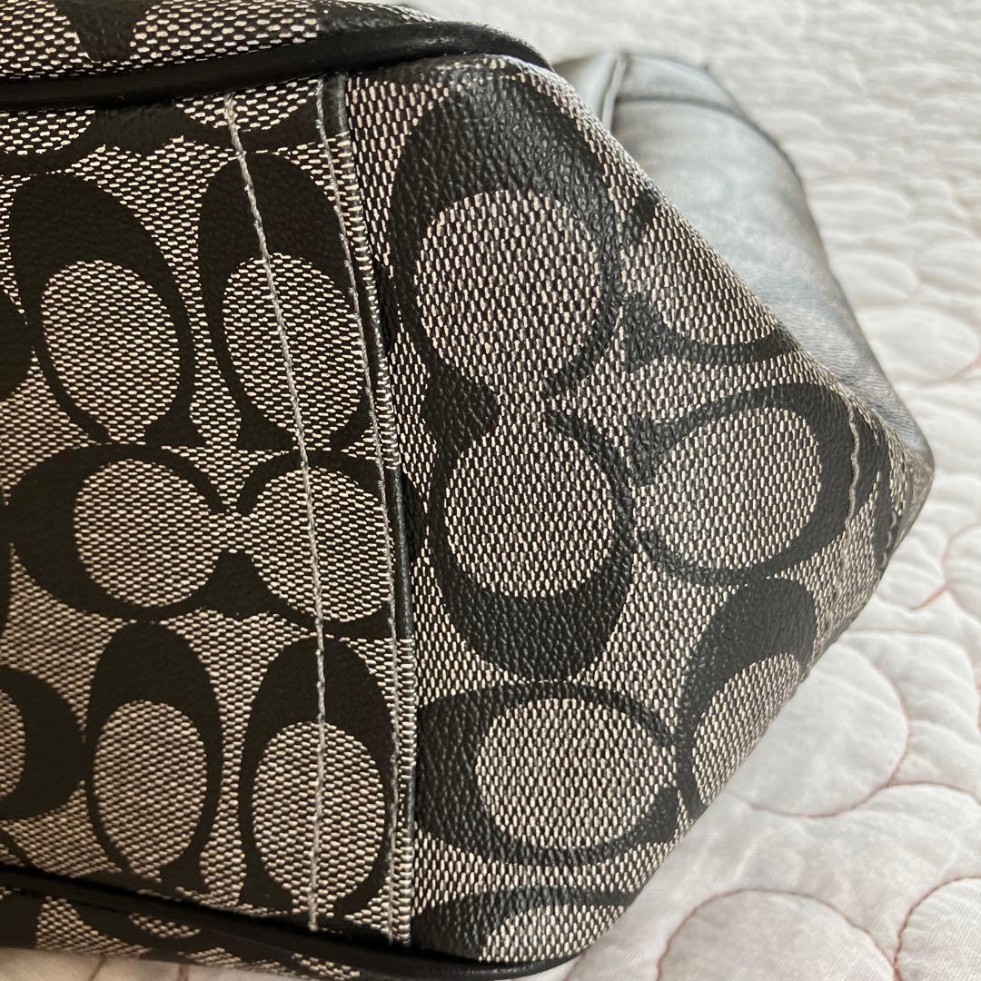 COACH トートバッグ ブラック グレー