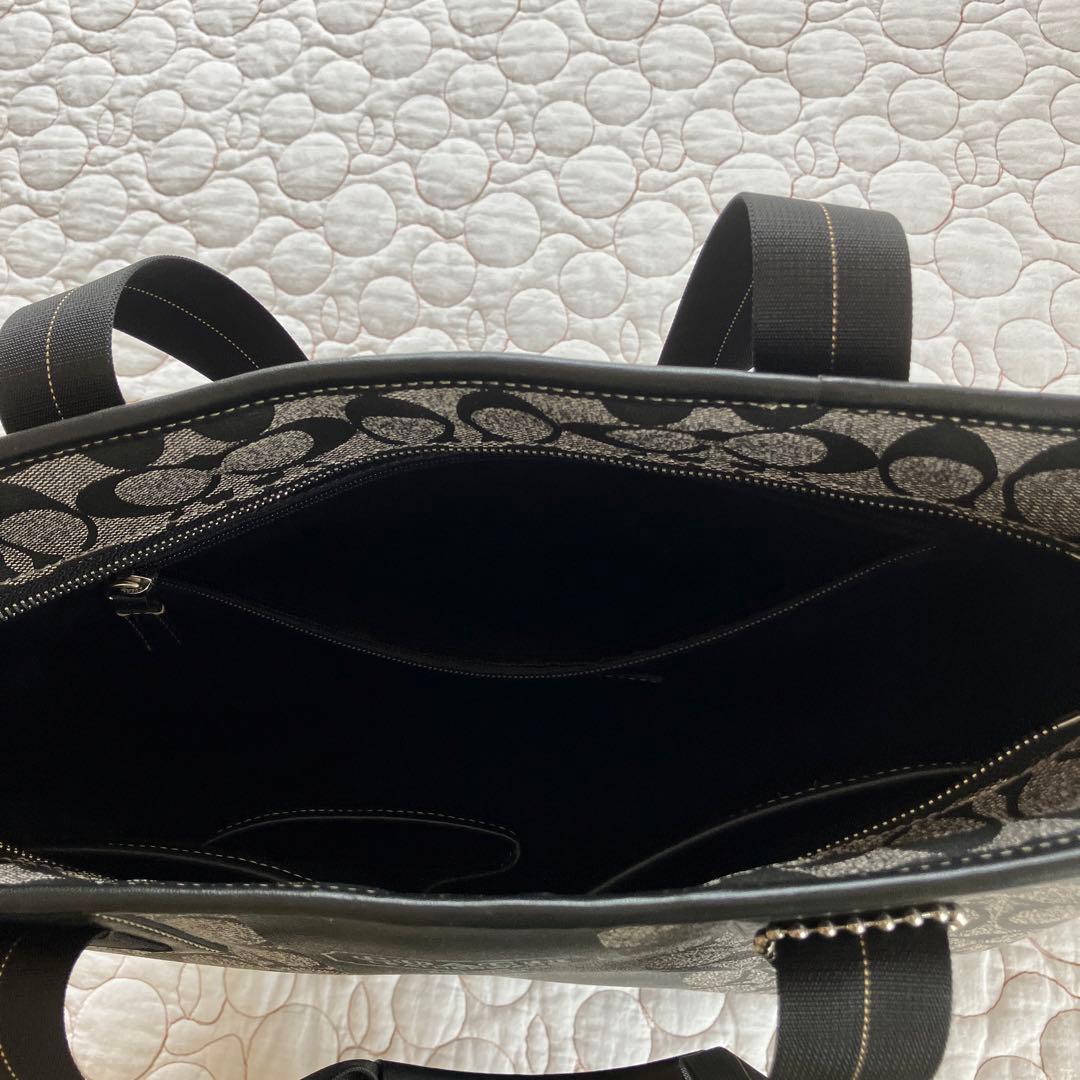 COACH トートバッグ ブラック グレー