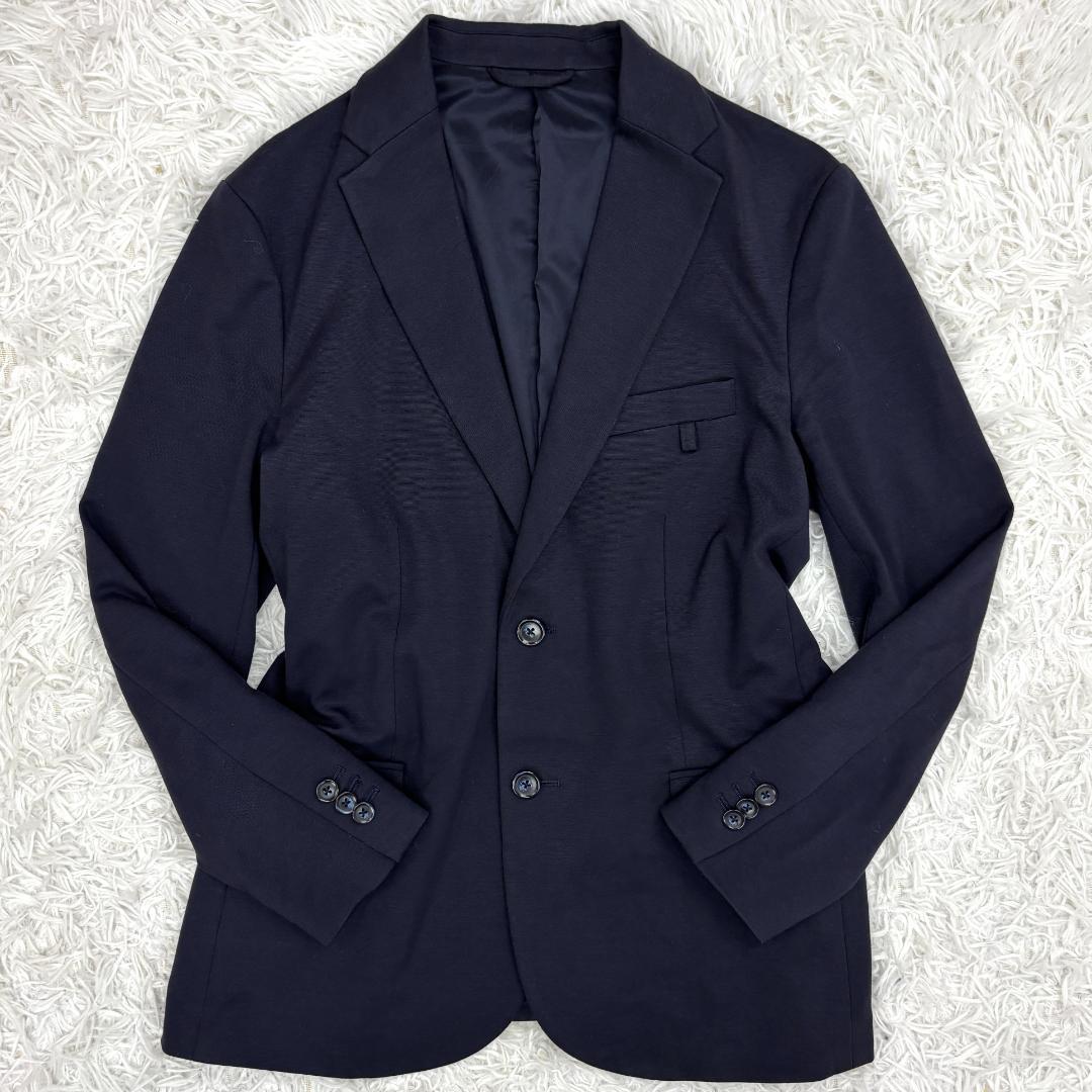 エンポリオアルマーニ　ストレッチ　ロゴプレート　セットアップスーツ　ネイビー