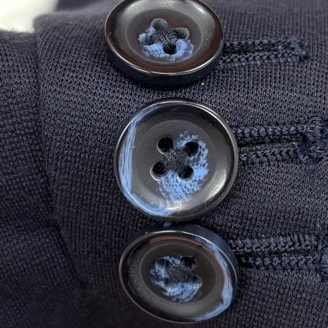 エンポリオアルマーニ　ストレッチ　ロゴプレート　セットアップスーツ　ネイビー