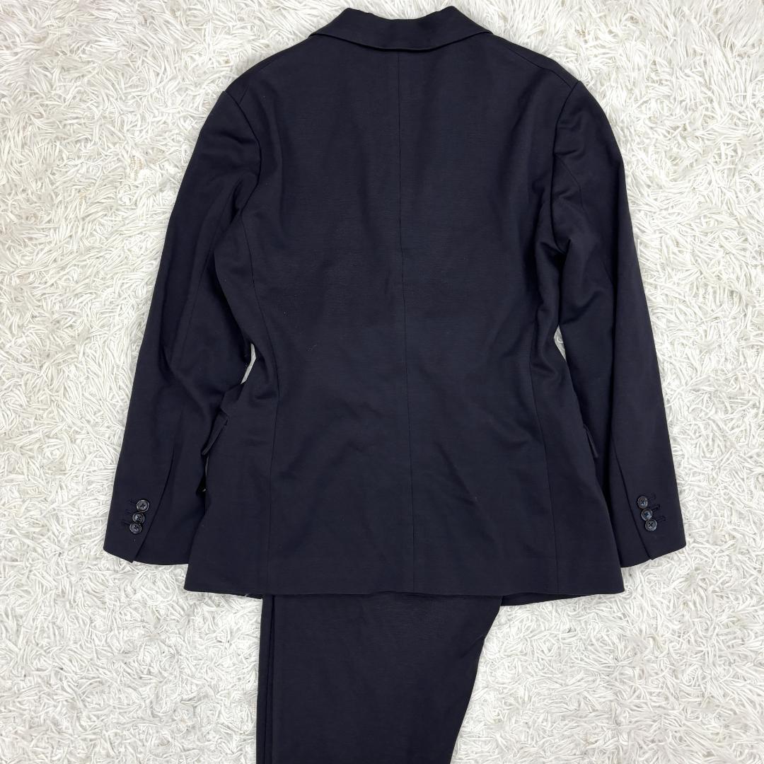 エンポリオアルマーニ　ストレッチ　ロゴプレート　セットアップスーツ　ネイビー