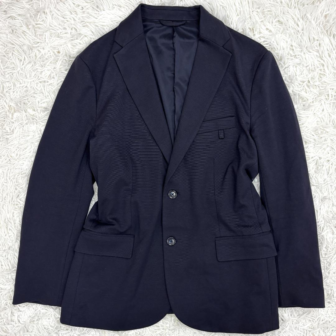 エンポリオアルマーニ　ストレッチ　ロゴプレート　セットアップスーツ　ネイビー