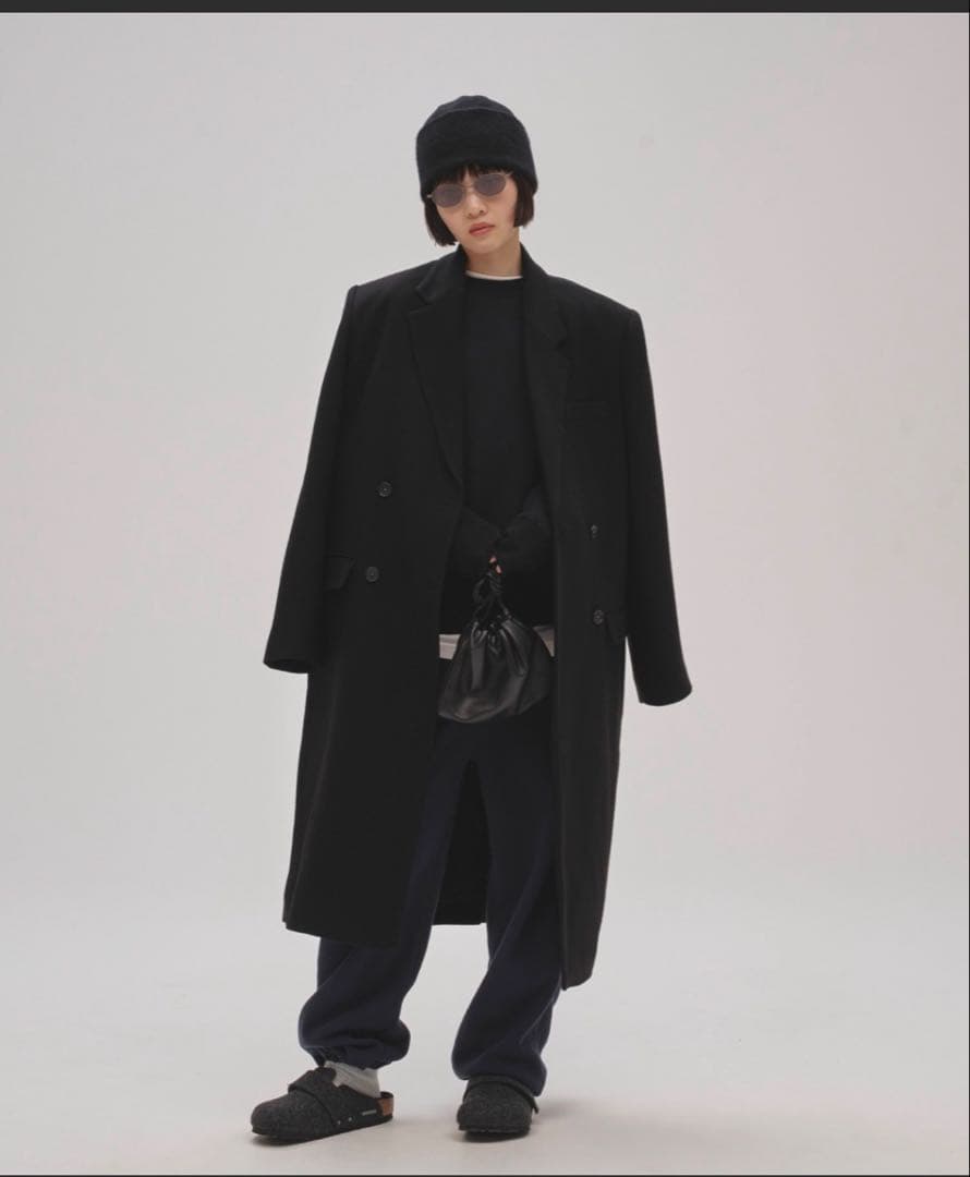 TODAYFULウール100%チェスターコートブラック36