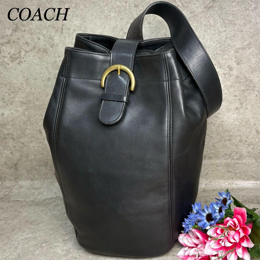 バッグ old coach shoulder bag black y2k