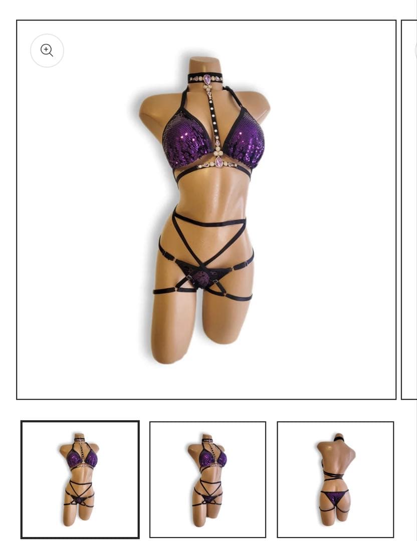 破格スパンコールビキニ