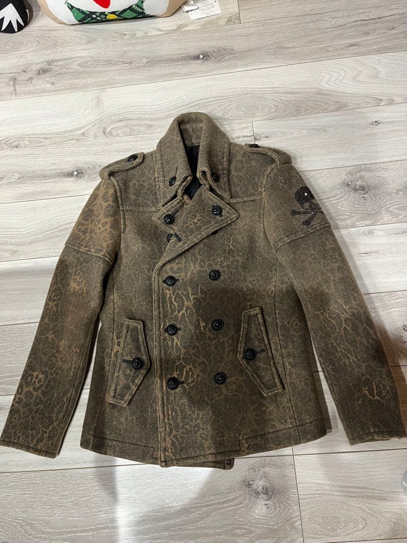 Roen コート レオパード