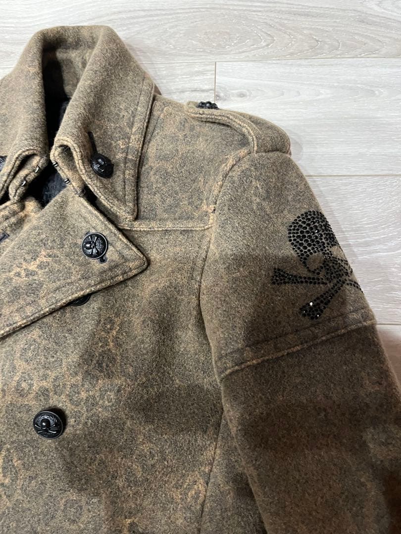 Roen コート レオパード