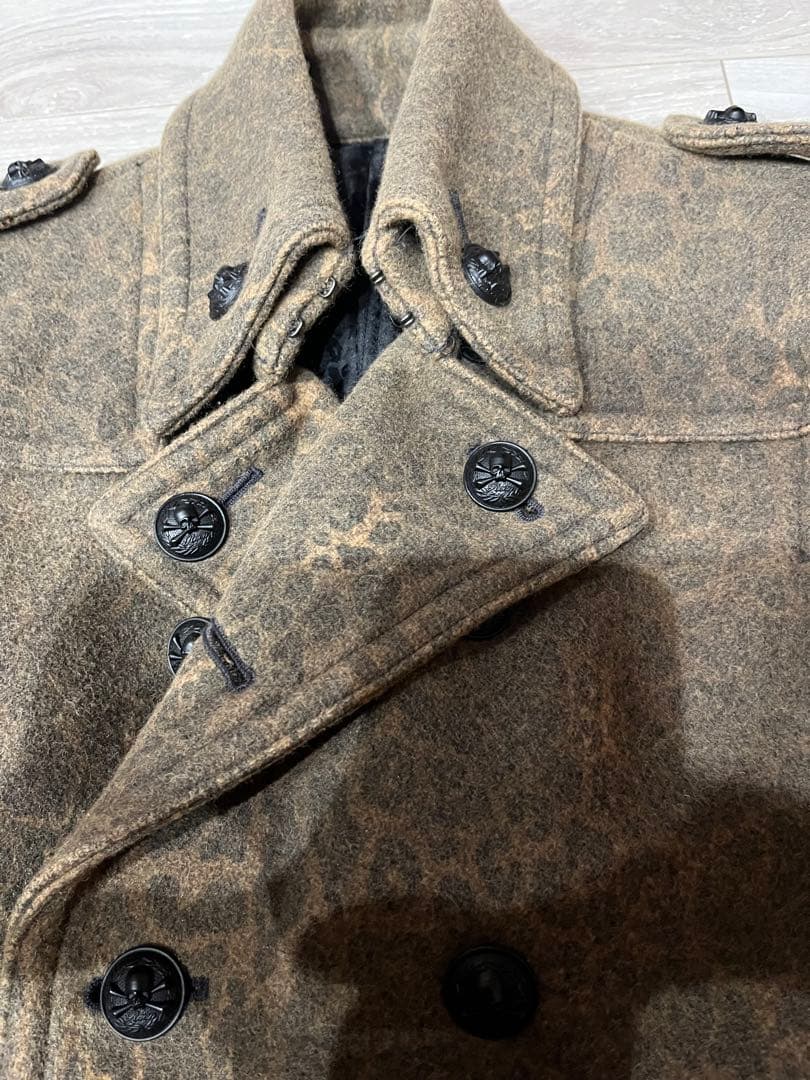 Roen コート レオパード