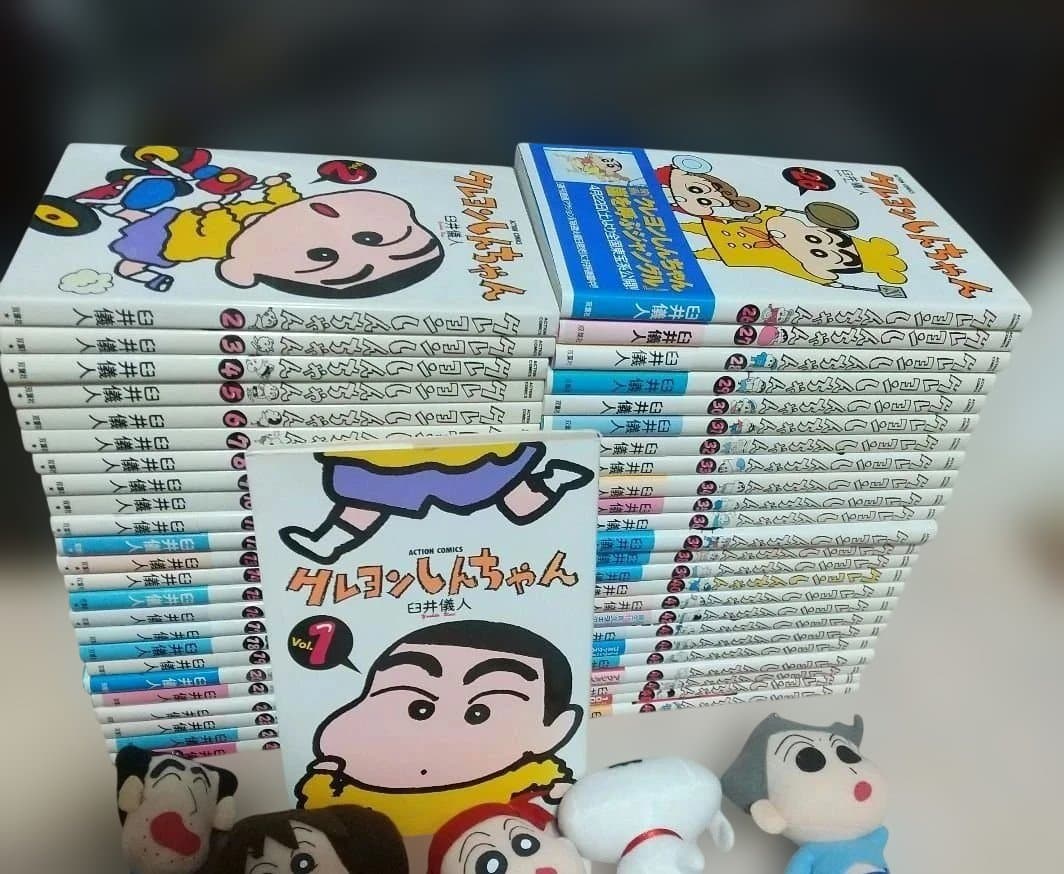 初版本 帯び付 クレヨンしんちゃん 漫画1巻～49巻 ぬいぐるみ 9個 セット