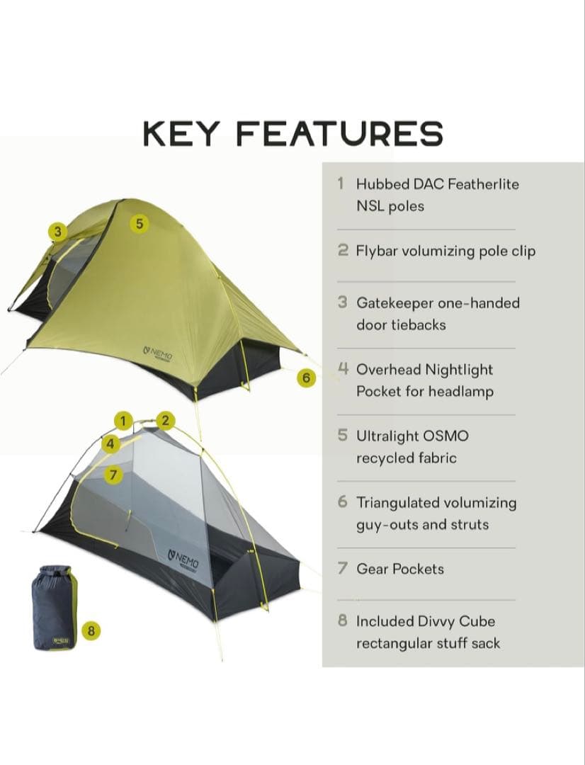 【新品未使用】ニーモ　ホーネットオズモ　1P