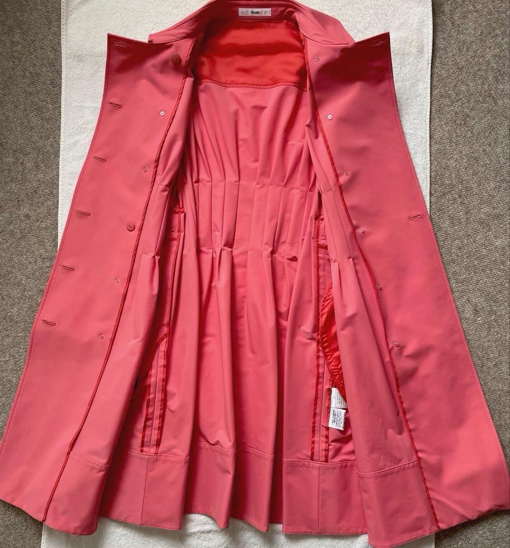 美品✨上質Rene ルネ トレンチコート レディース ブライトピンク 36 春秋