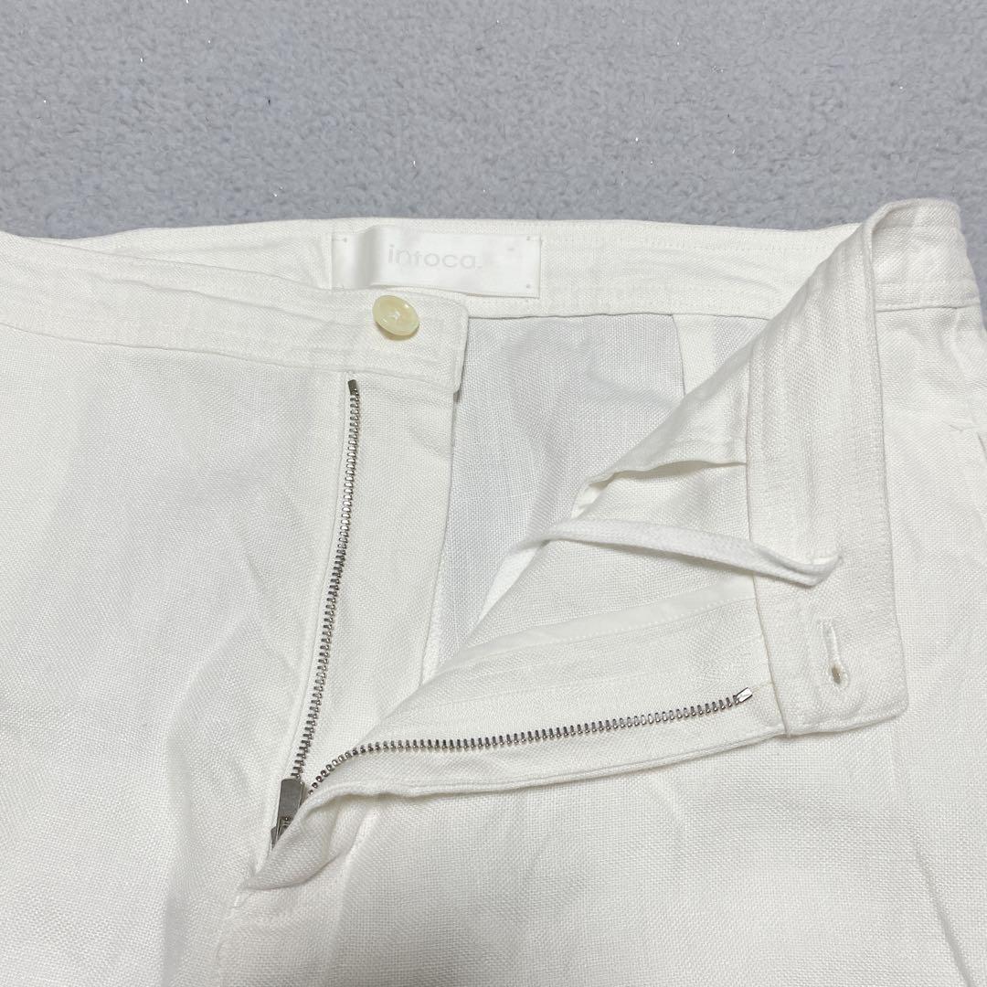 未使用品【イントゥーカ】リネンパンツ 麻 サルエルパンツ 日本製 春夏秋