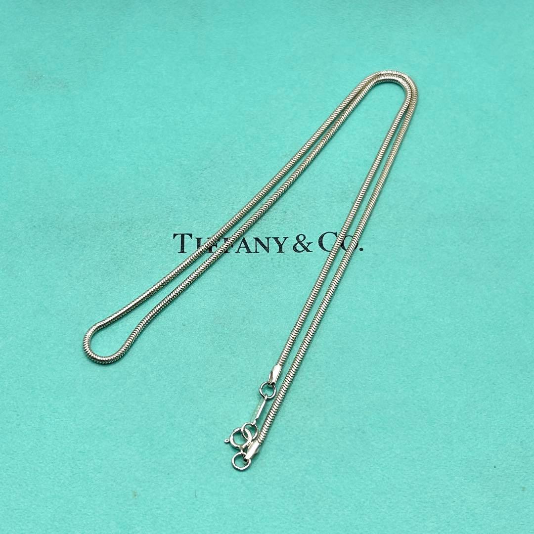 美品　ティファニー　スネーク　チェーン　ネックレス　シルバー　925 約46cm