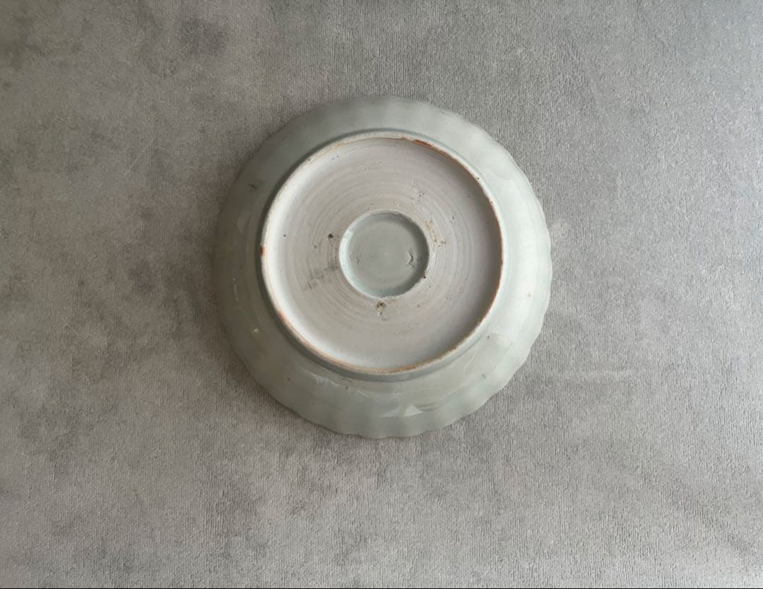 古伊万里 白磁 輪花 膾皿 なます皿 4客 江戸時代