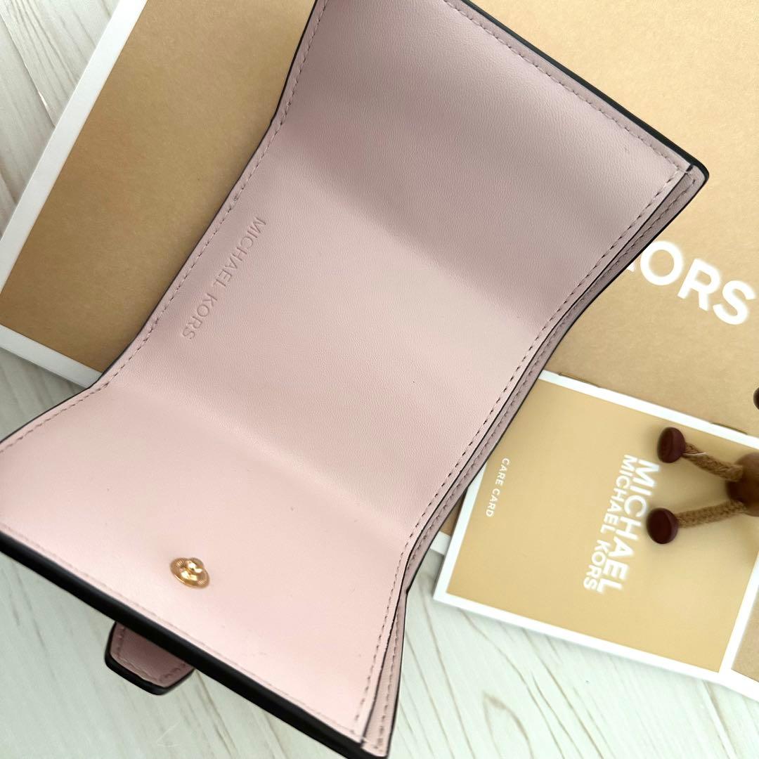★ 店頭完売 新品 MICHAEL KORS マイケルコース 折り財布 ピンク