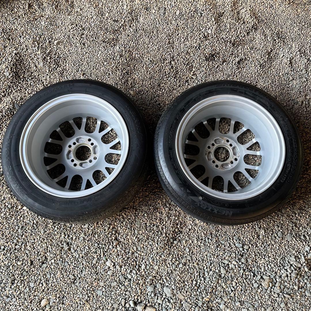 14インチ 6j pcd100、114.3 ET38 タイヤ、ギリ使えるのでは？