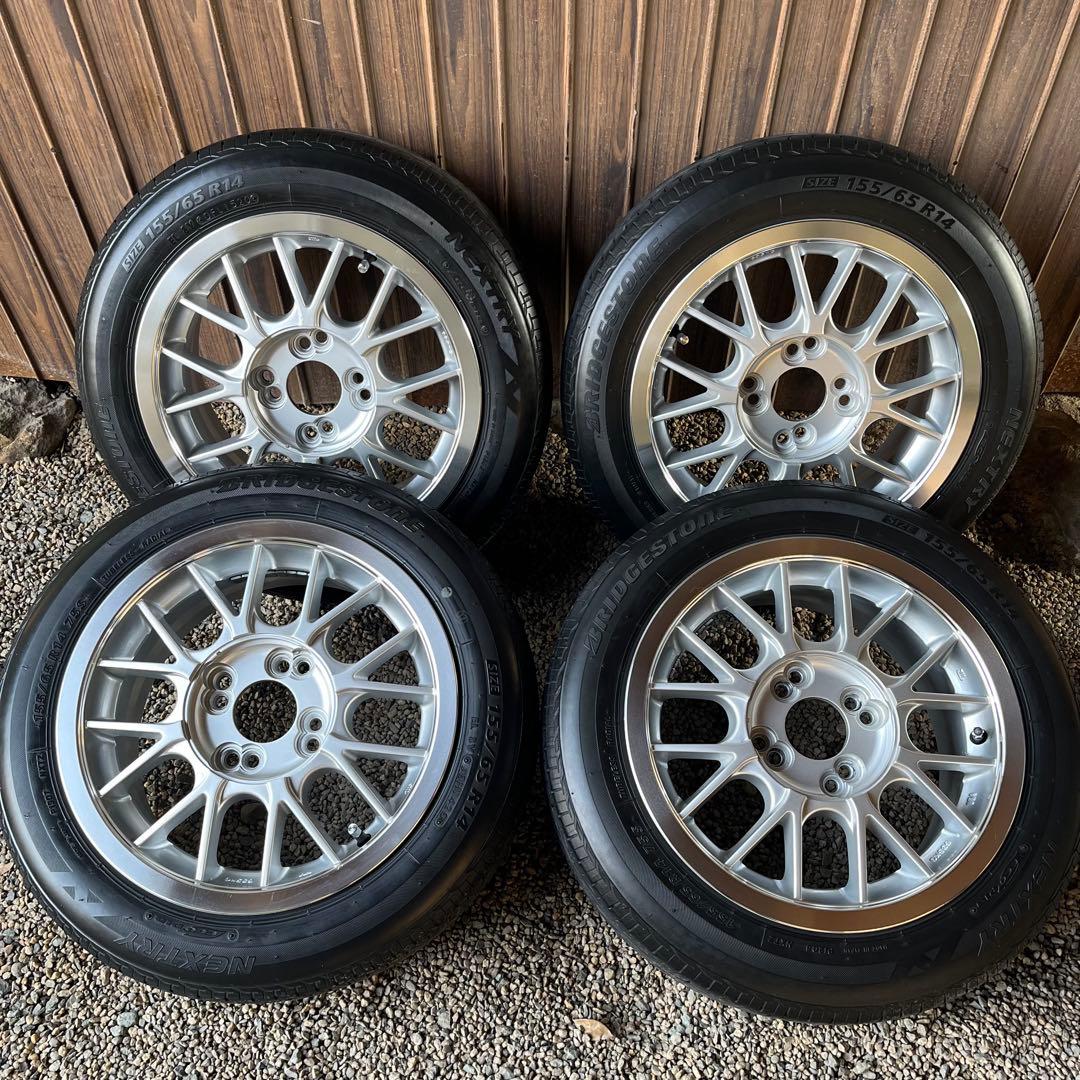 14インチ 6j pcd100、114.3 ET38 タイヤ、ギリ使えるのでは？