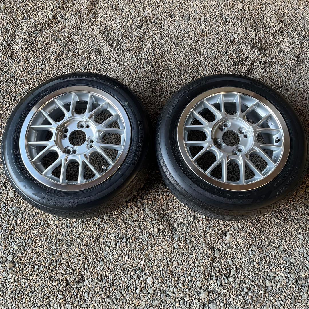 14インチ 6j pcd100、114.3 ET38 タイヤ、ギリ使えるのでは？