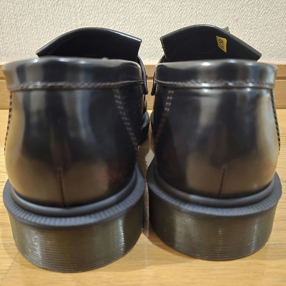 現行 ドクターマーチン エイドリアンタッセルローファー 厚底 本革 赤 UK9