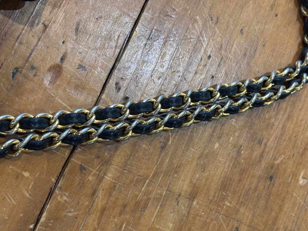 CHANEL シャネル　デカココ　ココマーク チェーンショルダーバッグ　レザー