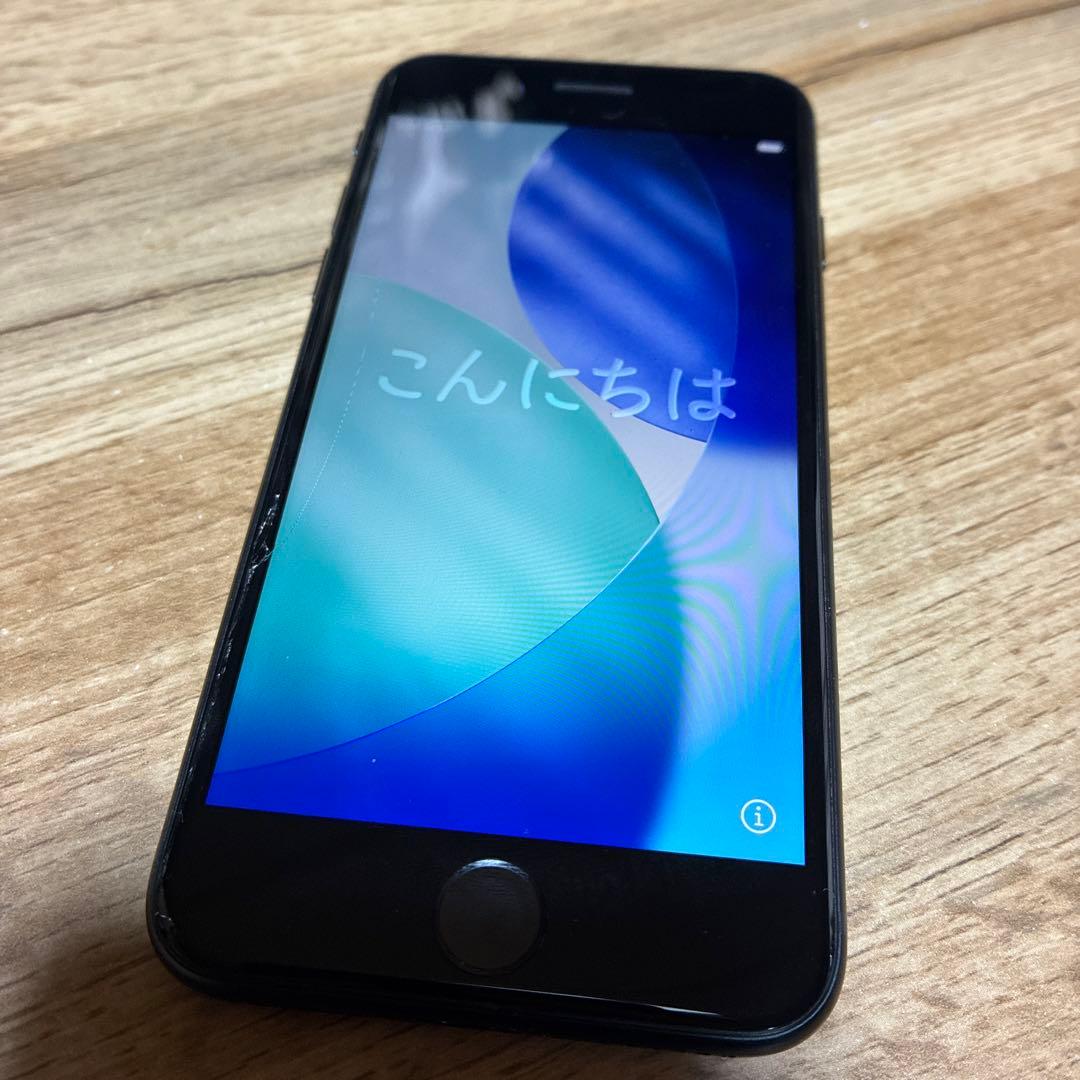 【128GB】iPhone SE 第3世代 ミッドナイトSIMフリー画面割れ有り