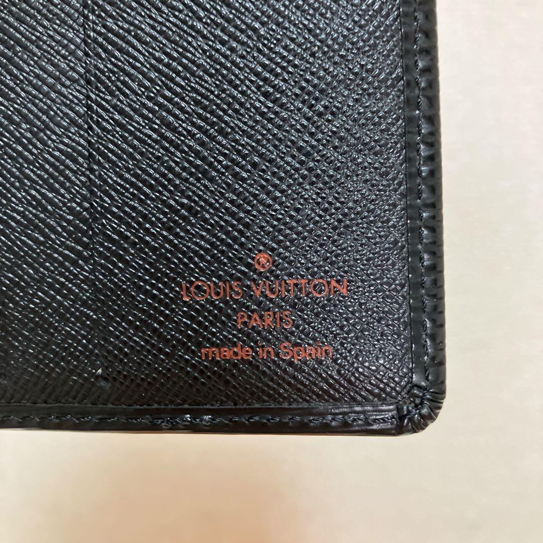 ヴィトン　ポルトビエ 6 カルトクレディ カードケース 二つ折り　エピ　ノアール