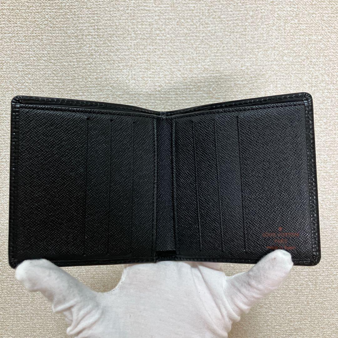 ヴィトン　ポルトビエ 6 カルトクレディ カードケース 二つ折り　エピ　ノアール