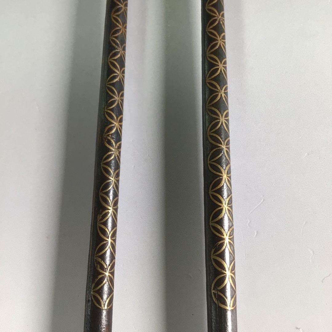 Ｒ４７　火箸　『寺西宗山造』『七宝象嵌』『飾火箸』　共箱　茶道具