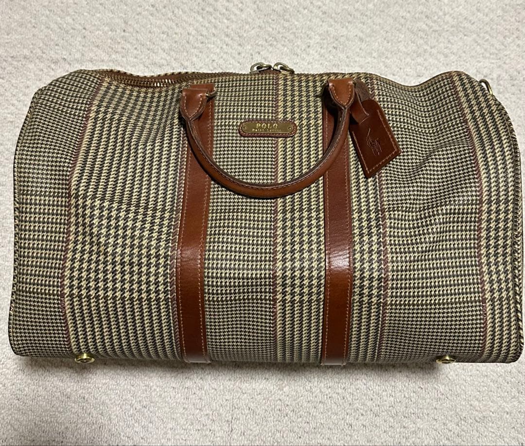 POLO RALPH LAUREN ボストンバッグ 千鳥格子 旅行バッグ