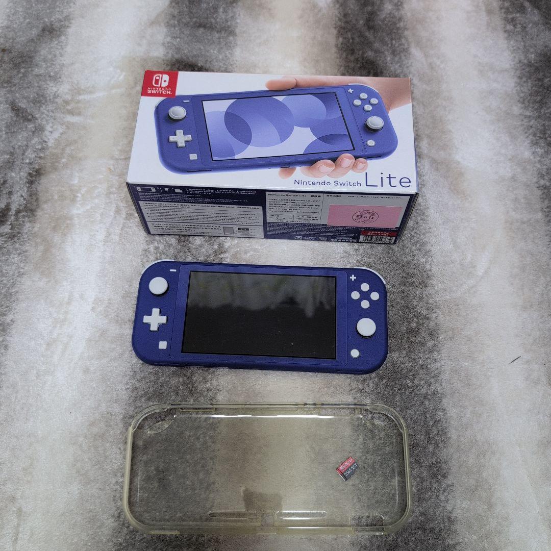 Switch Nintendo Lite ブルー　カバー　SDカード256G付き