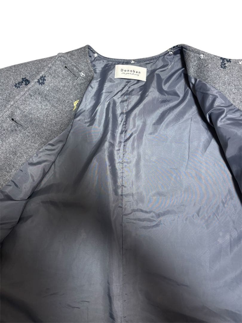 美品　DONOBAN フローレットジャケット　グレー