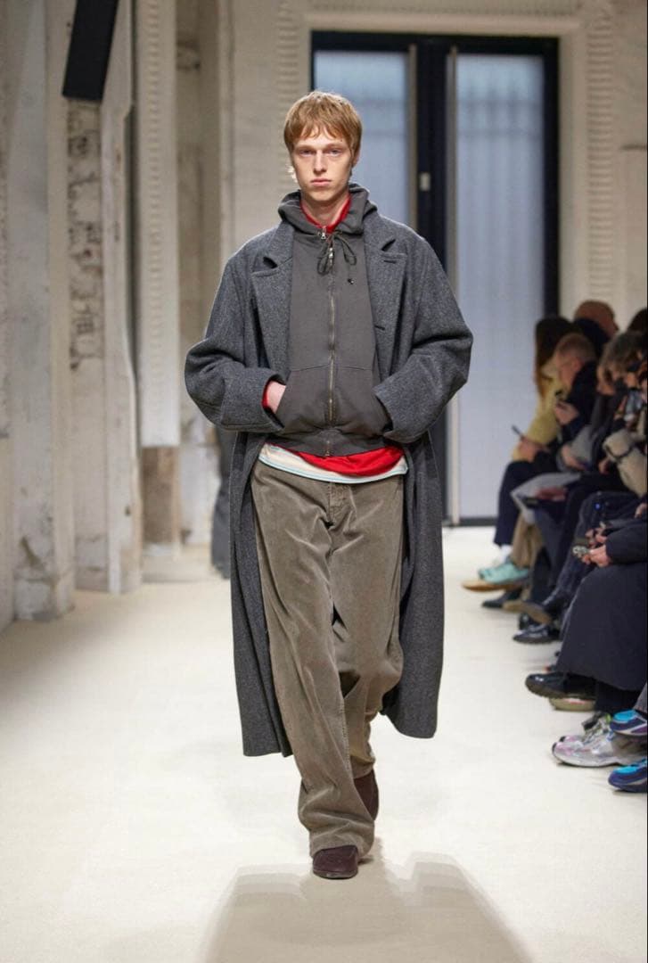 AURALEE 25AW コーデュロイワイドパンツ　オリーブブラウン