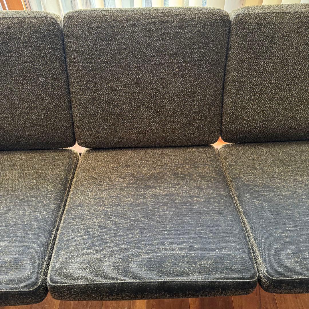 ペーパーナイフソファ　カイ クリスチャンセン　3人掛け　チーク材　宮崎椅子製作所