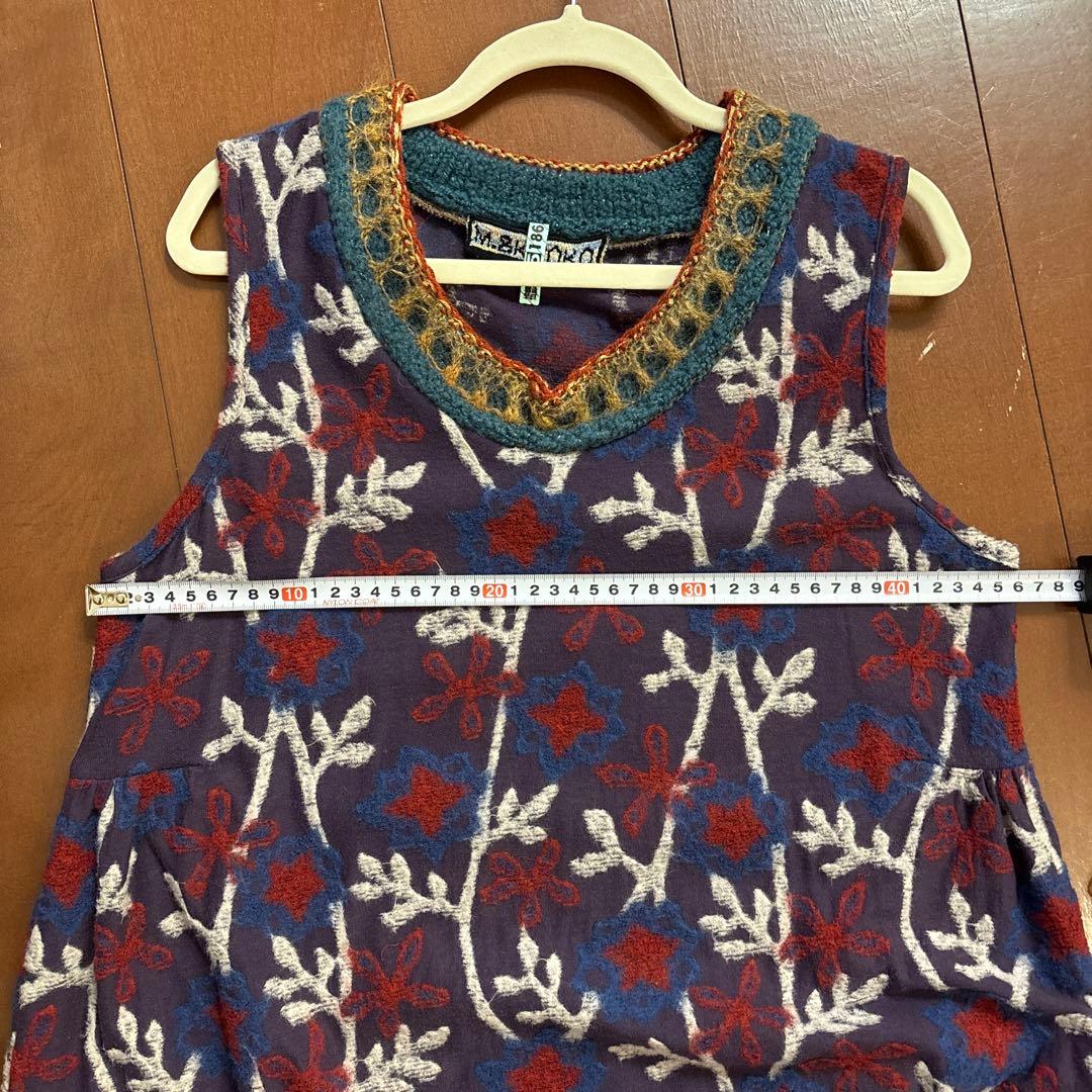 【極美品】 M.&KYOKO エムアンドキョウコ ロングチュニック　ワンピース