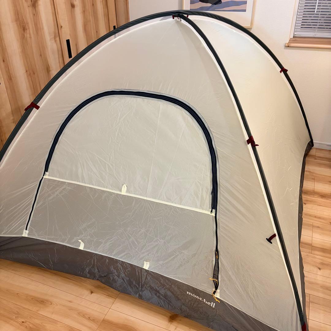 【メンテ済】モンベル ステラリッジ4型 スリーブ式＋チタン＆雪用ペグ付