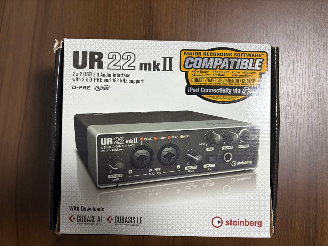 UR22mkII USBオーディオインターフェイス